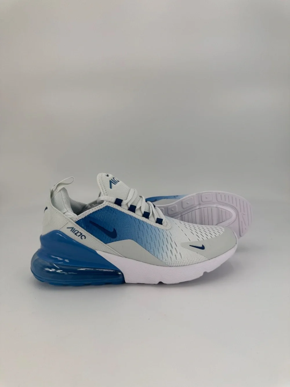 Nike Air Max 270 Off White/Court Blue (943345 125) Big Kid's